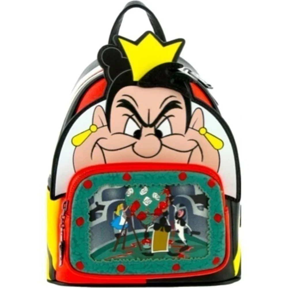 Disney Loungefly Villains Queen of Hearts Alice in Wonderland Whimsical Backpack